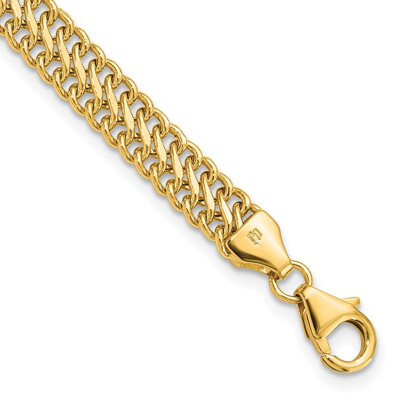 14K Yellow Gold Polished S Link Chain Bracelet