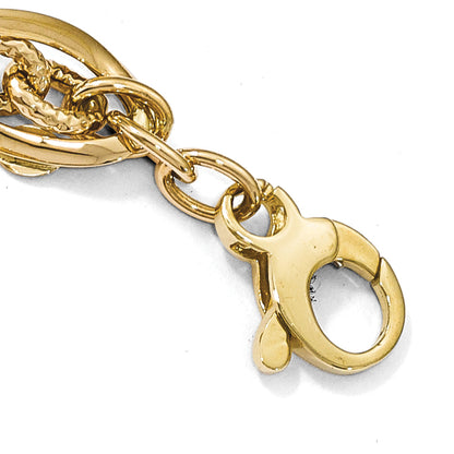 8 Inch 14K Polished Fancy Link Bracelet