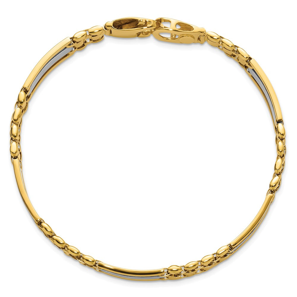 8-5-inch-14k-two-tone-polished-and-satin-mens-bracelet-1