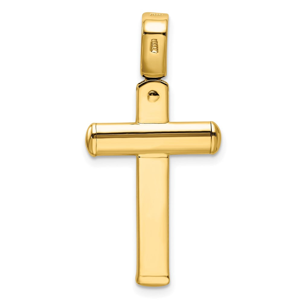 14K Yellow Gold Polished Crucifix Pendant