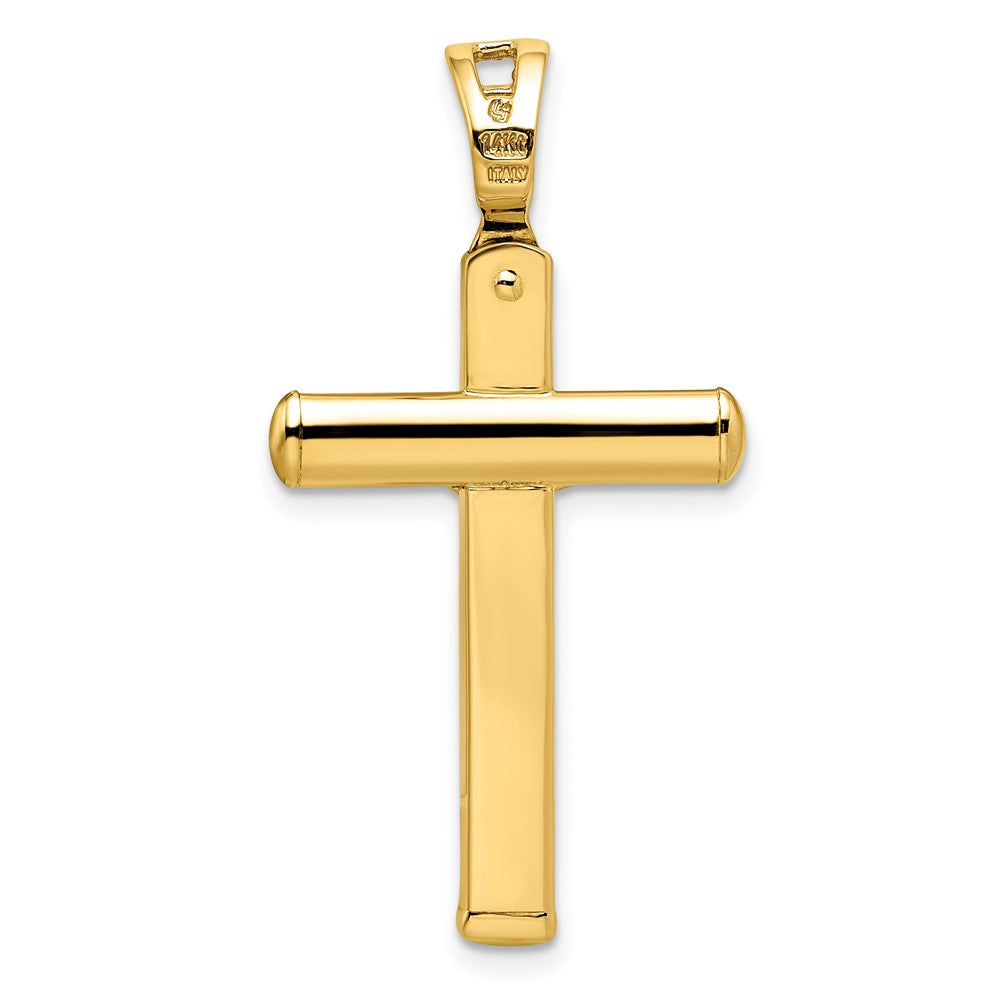 14K Yellow Gold Polished Crucifix Pendant