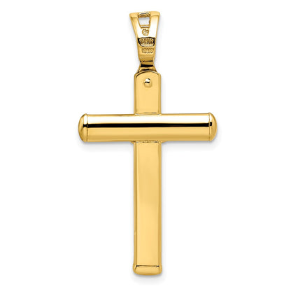 14K Yellow Gold Polished Crucifix Pendant