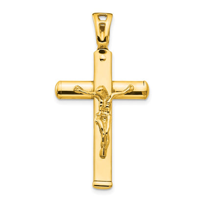 14K Yellow Gold Polished Crucifix Pendant