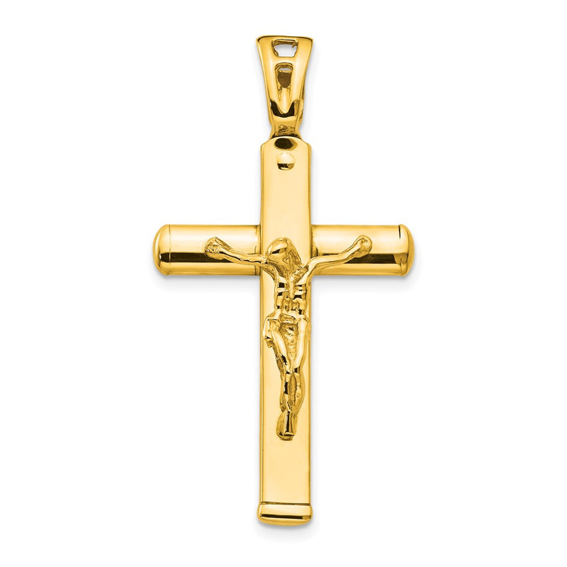 14K Yellow Gold Polished Crucifix Pendant