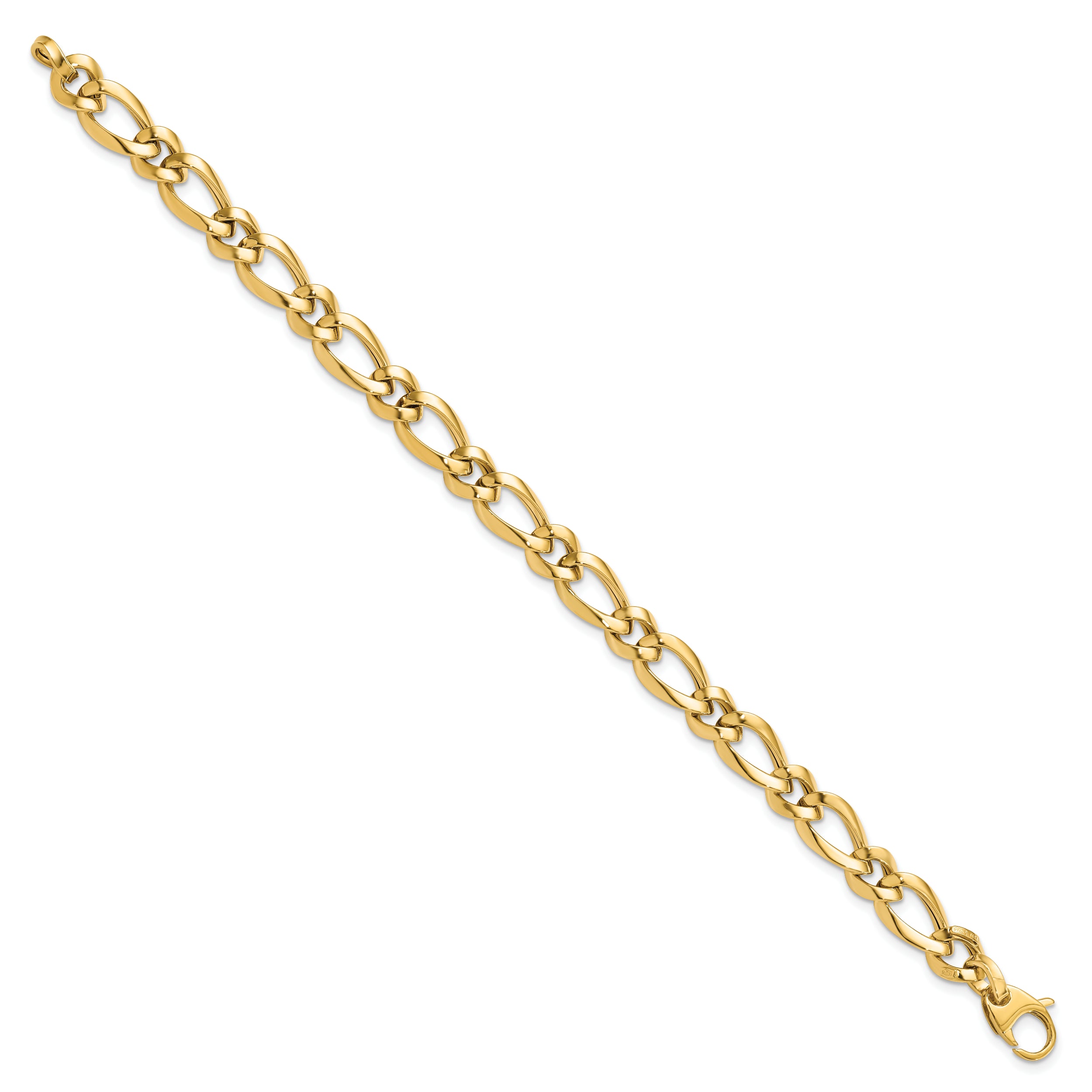 7.5 Inch 14K Polished Fancy Link 7.5In Bracelet