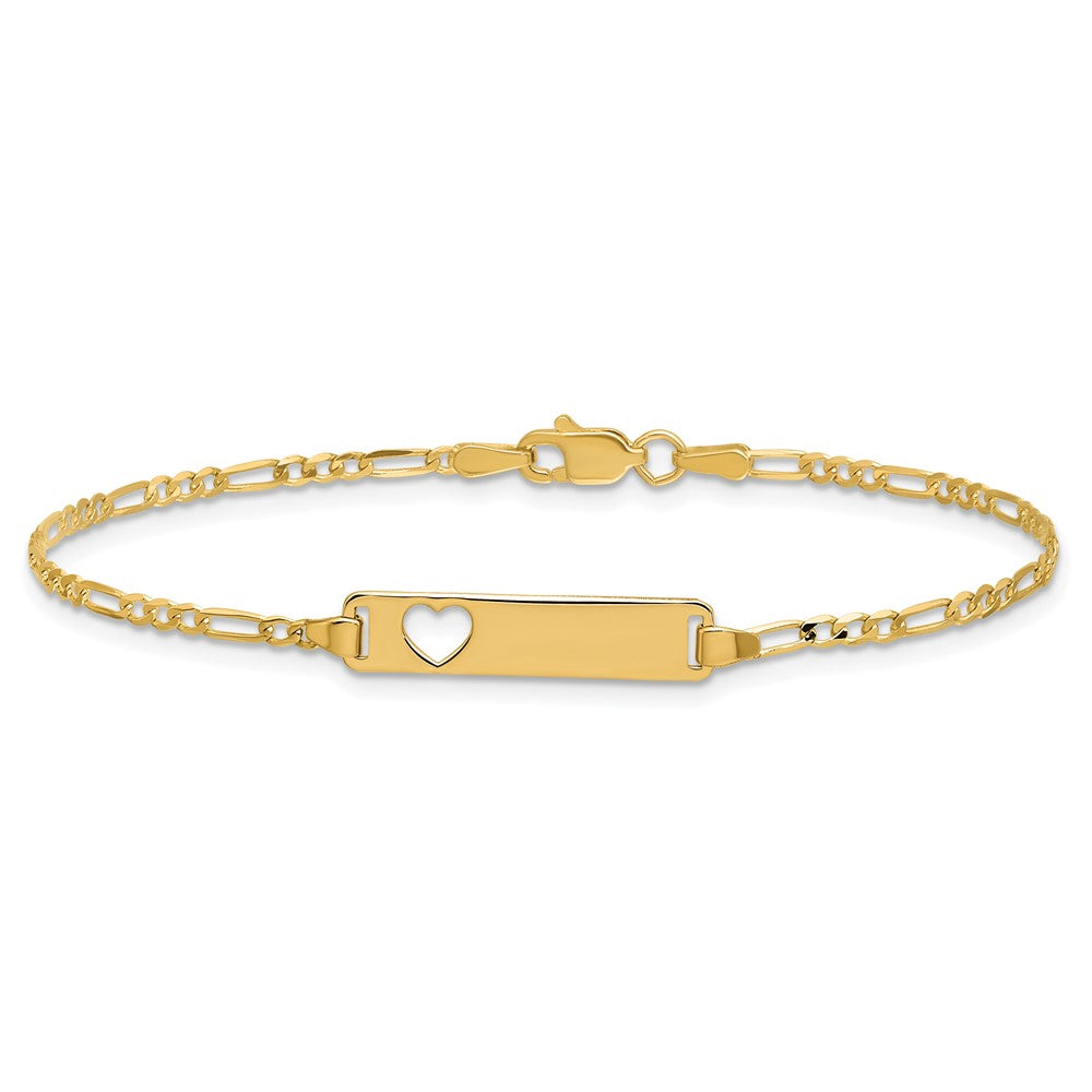 7-inch-14k-cut-out-heart-figaro-link-id-bracelet