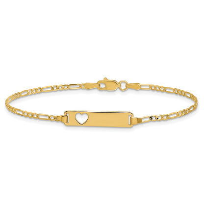 7-inch-14k-cut-out-heart-figaro-link-id-bracelet