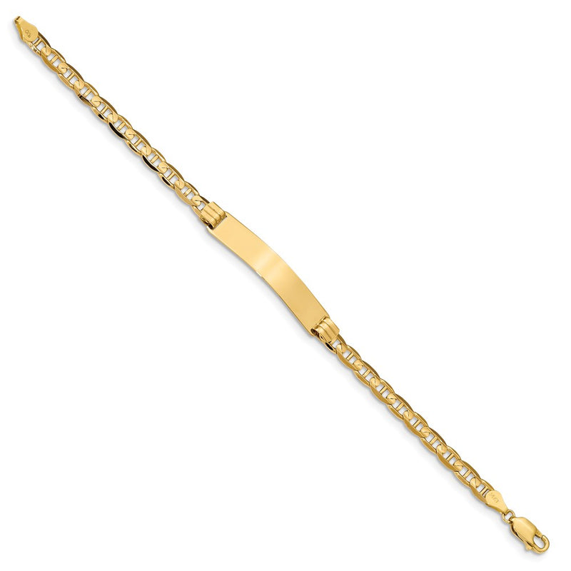 8 Inch 14K Anchor Link Id Bracelet