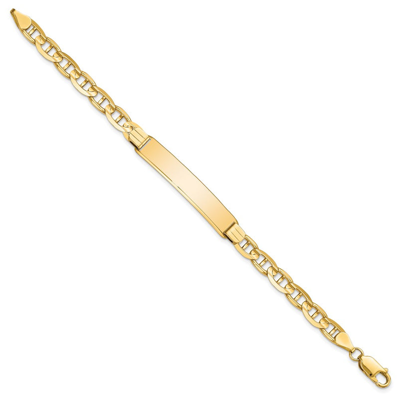 8 Inch 14K Anchor Link Id Bracelet
