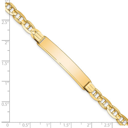 8 Inch 14K Anchor Link Id Bracelet