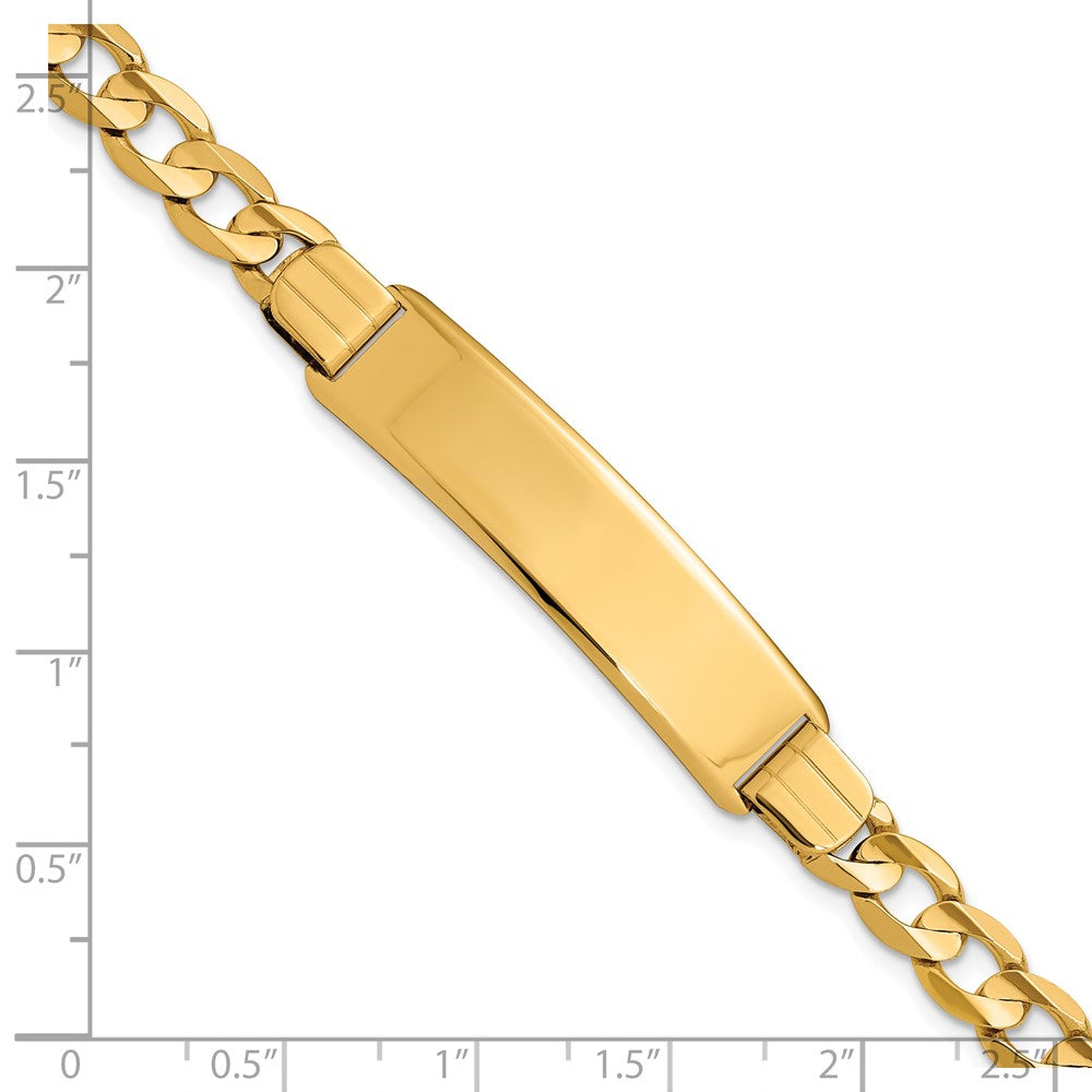 7 Inch 14K Curb Link Id Bracelet