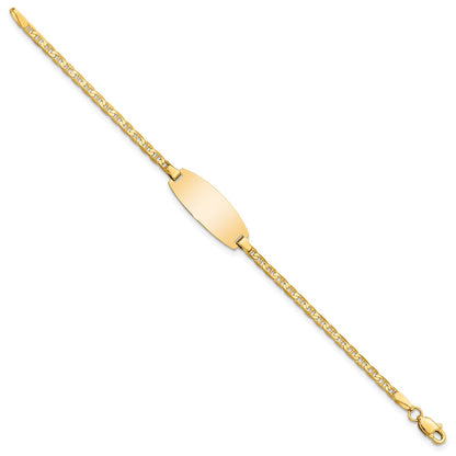 5.5 Inch 14K Oval Anchor Id Bracelet