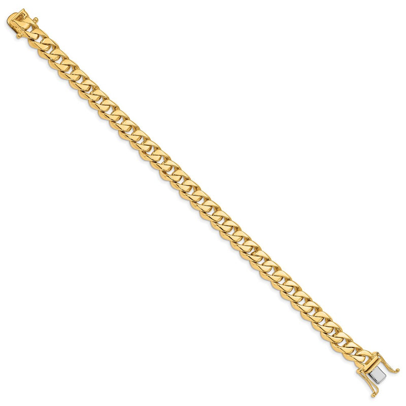 14k-yellow-gold-8-5mm-hand-polished-traditional-link-chain-bracelet