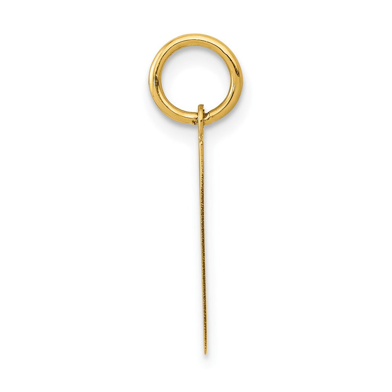 14k Yellow Gold 14k Medium Polished Number 1 Charm