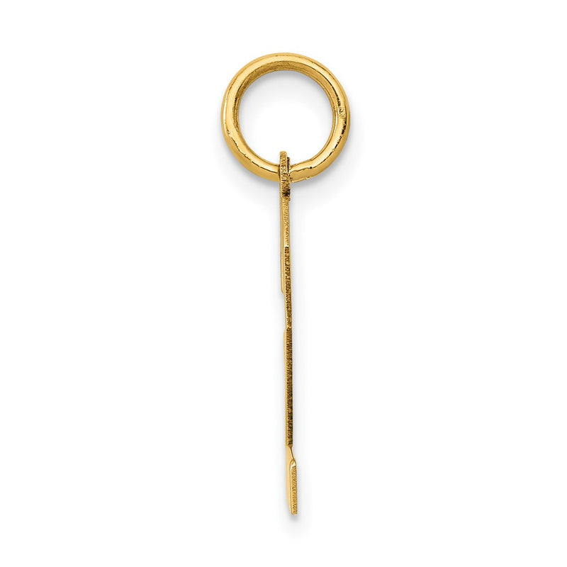 14k Yellow Gold 14k Medium Polished Number 2 Charm