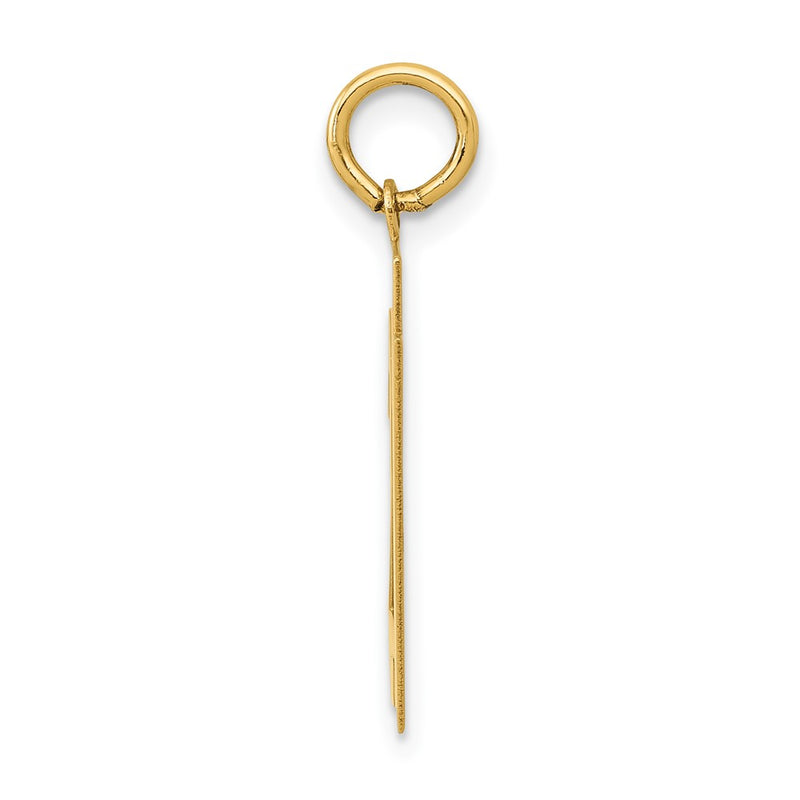 14k Yellow Gold 14k Medium Polished Number 21 Charm