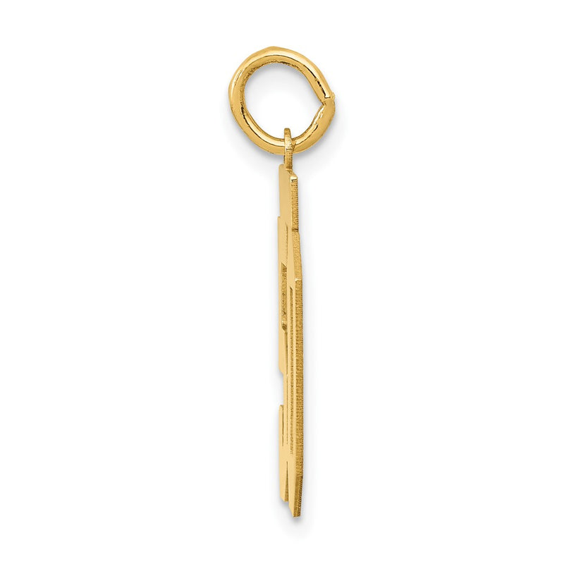 14K Yellow Gold Medium Polished Number 50 Charm