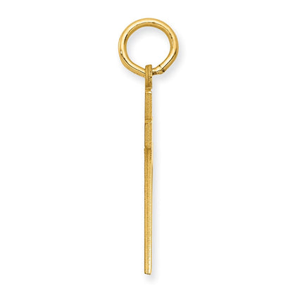 14K Yellow Gold Medium Polished Number 72 Charm