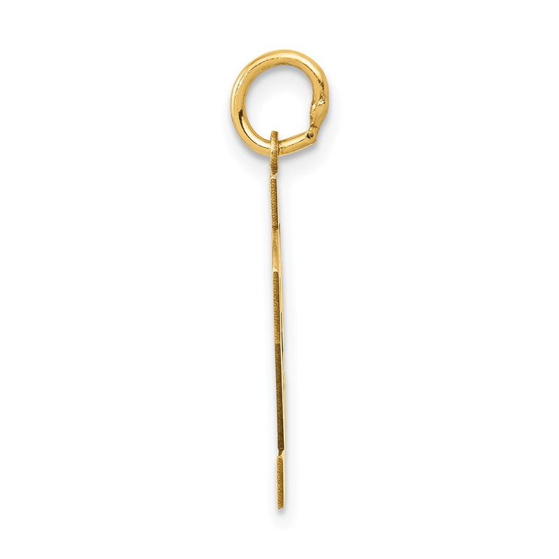 14K Yellow Gold Medium Polished Number 82 Charm