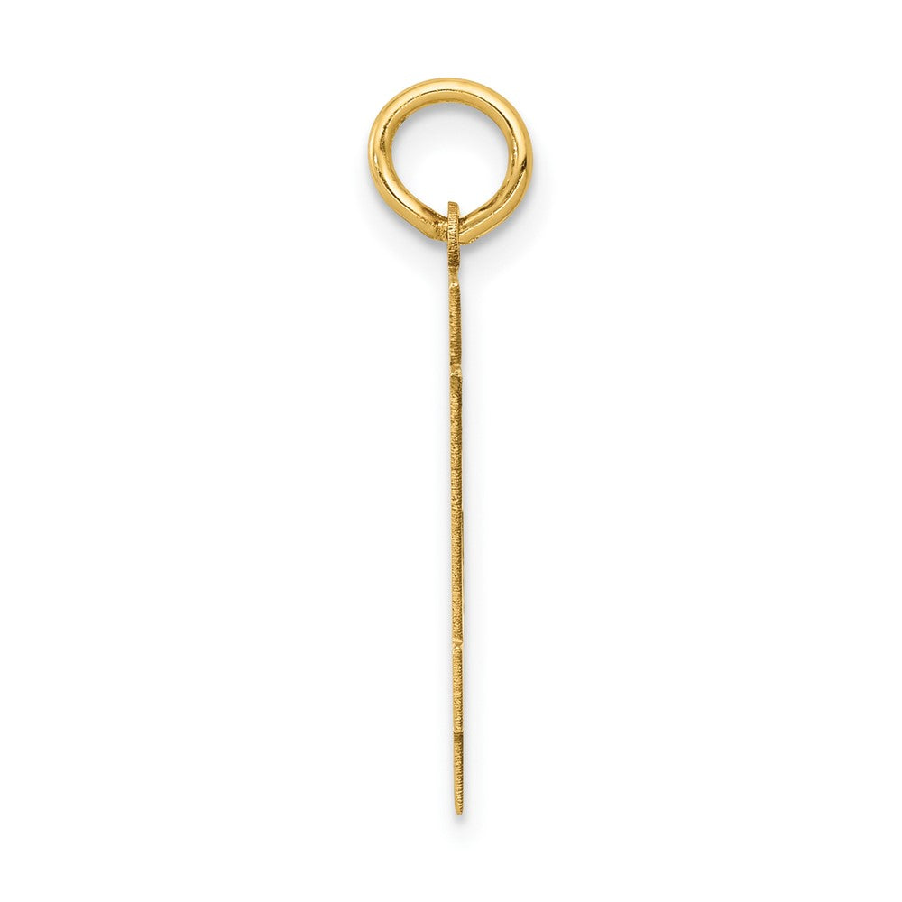 14K Yellow Gold Medium Polished Number 84 Charm