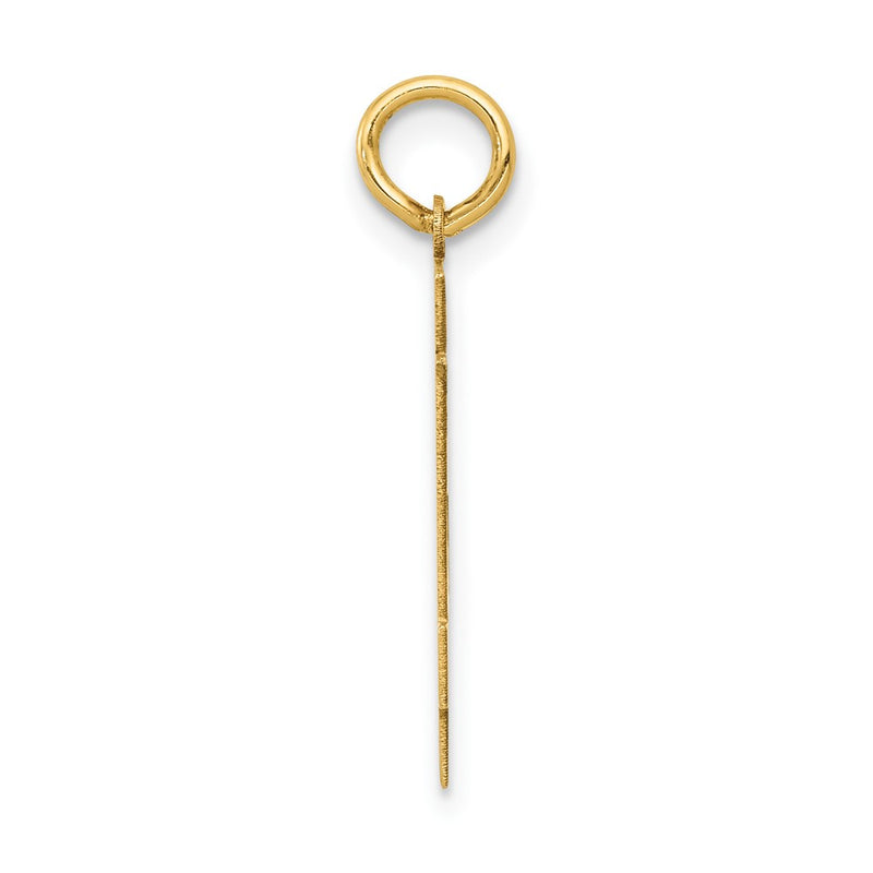 14K Yellow Gold Medium Polished Number 84 Charm