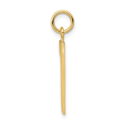 14k Yellow Gold 14k  Large Polished Number 1 Charm