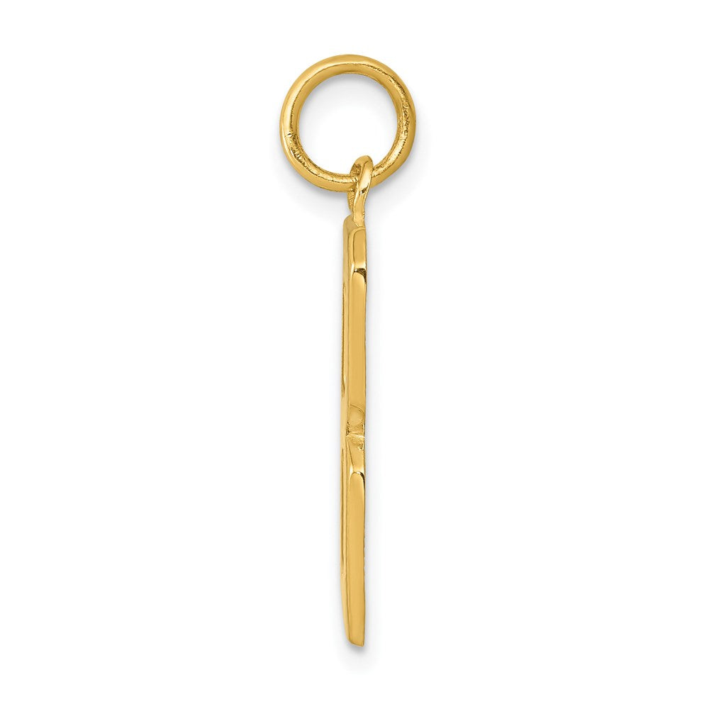 14k Yellow Gold  Large Polished Number 8 Charm