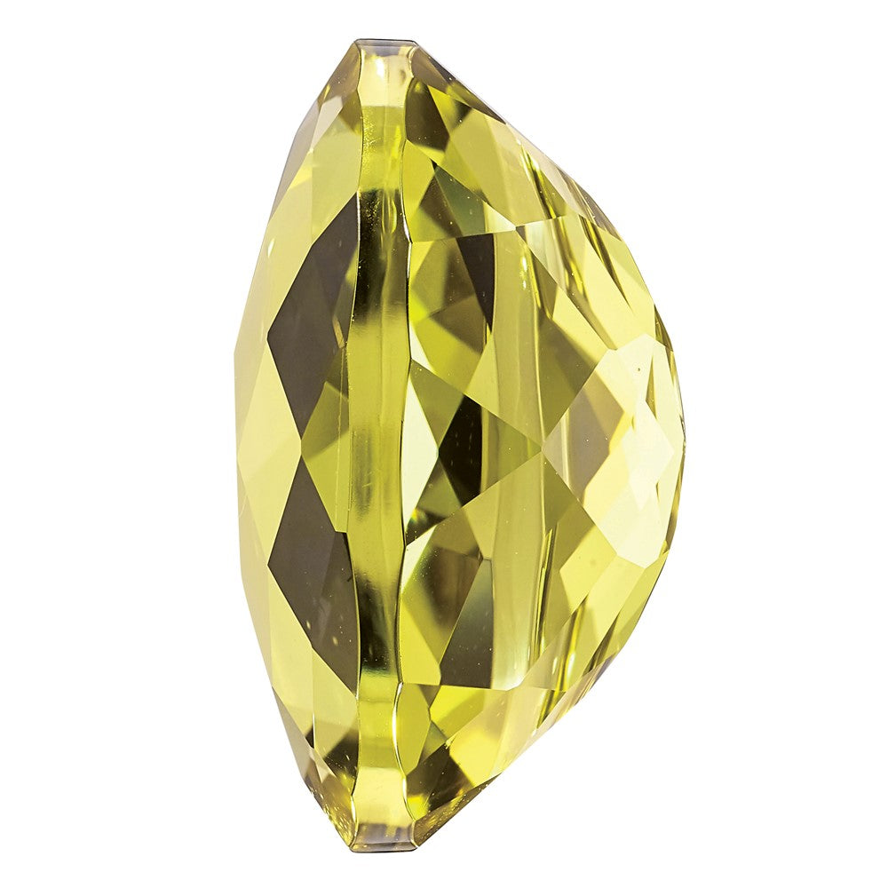 Gemstone Lemon Quartz Aa Quality 14X10mm Oval Checkerboard