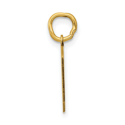 14k Yellow Gold 14k Small Polished Number 0 Charm