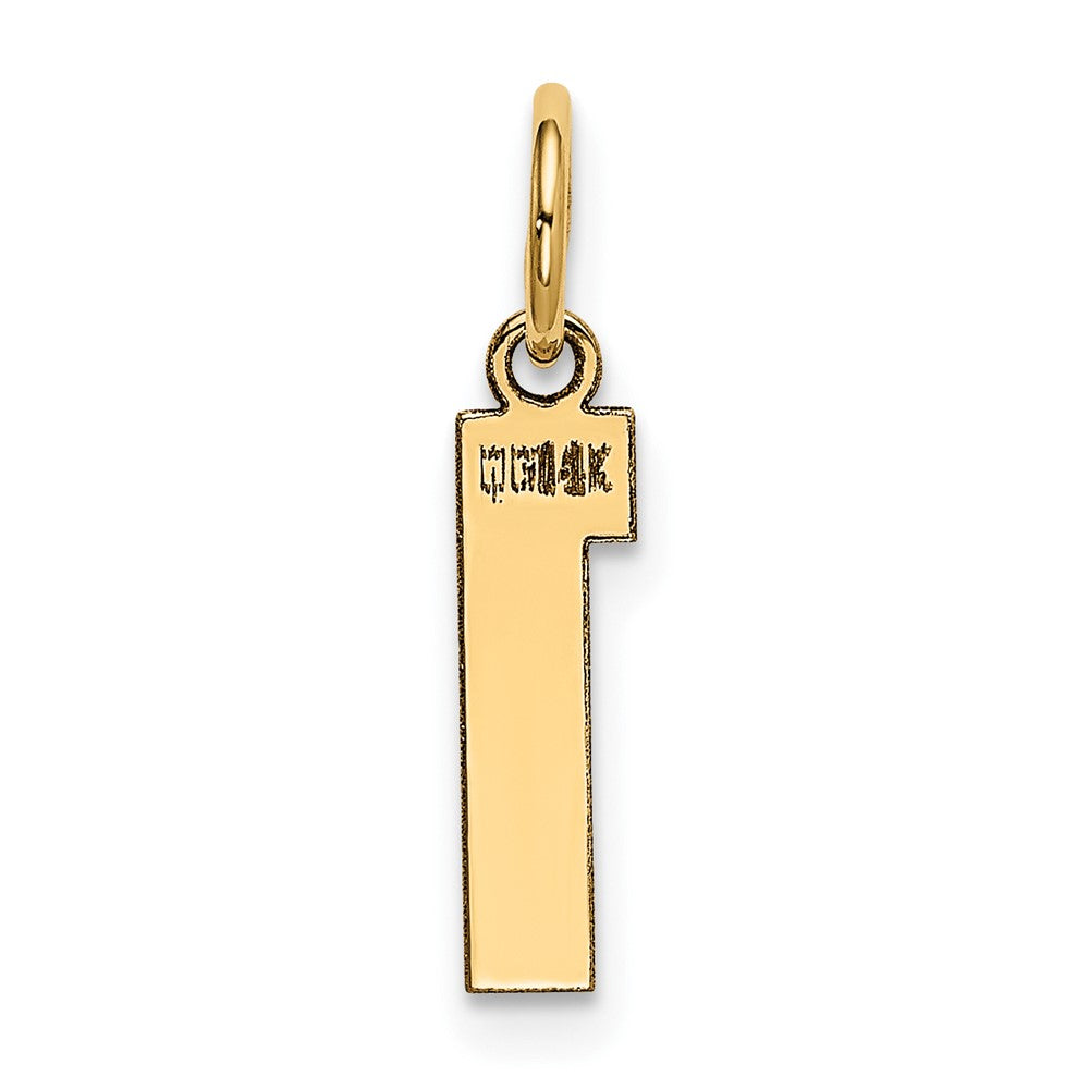 14k Yellow Gold 14k Small Polished Number 1 Charm