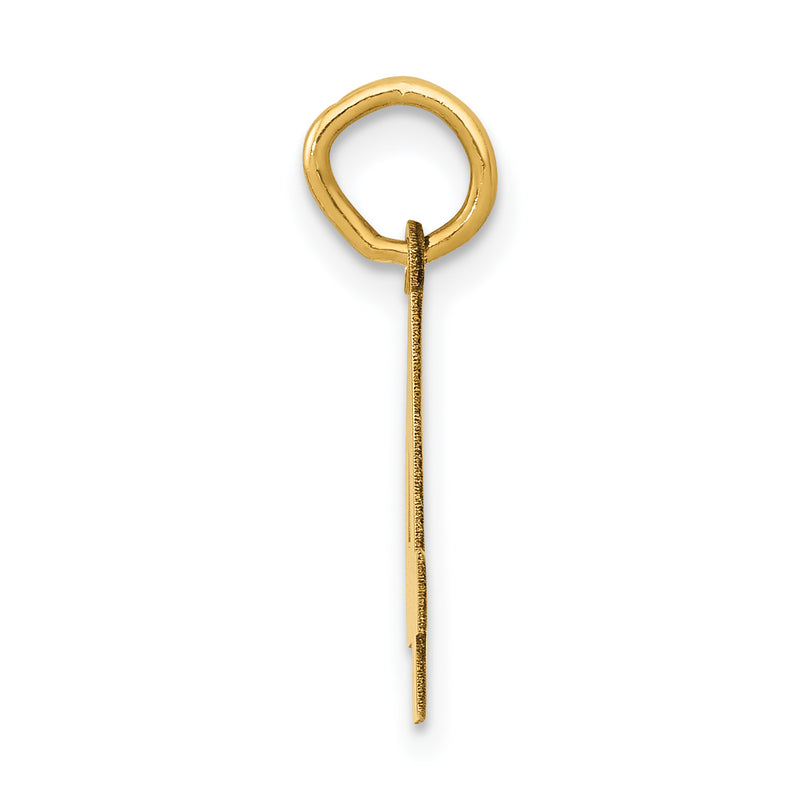 14k Yellow Gold 14k Small Polished Number 4 Charm
