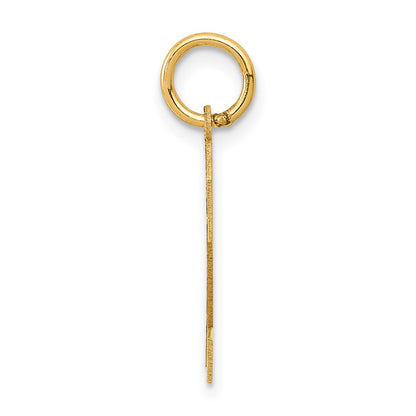 14k Yellow Gold 14k Medium Satin Number 2 Charm