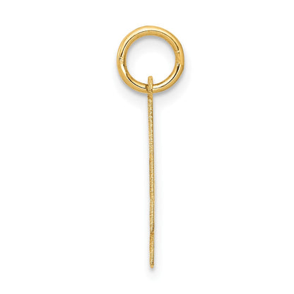 14k Yellow Gold 14k Medium Satin Number 4 Charm