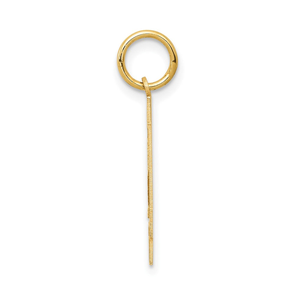 14k Yellow Gold 14k Medium Satin Number 34 Charm