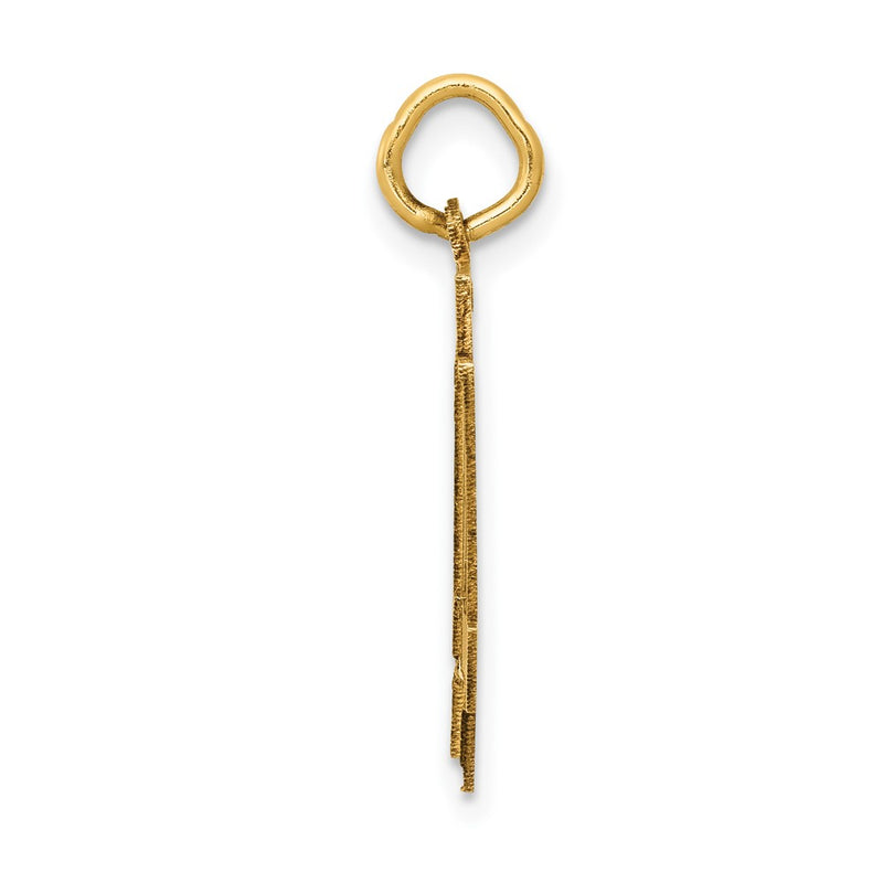 14k Yellow Gold 14k Medium Satin Number 44 Charm
