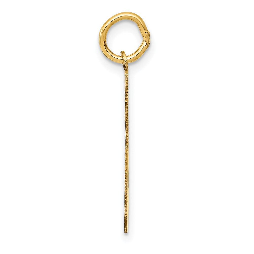 14K Yellow Gold Medium Satin Number 85 Charm