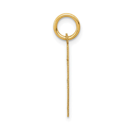 14k Yellow Gold 14k Small Satin Number 11 Charm