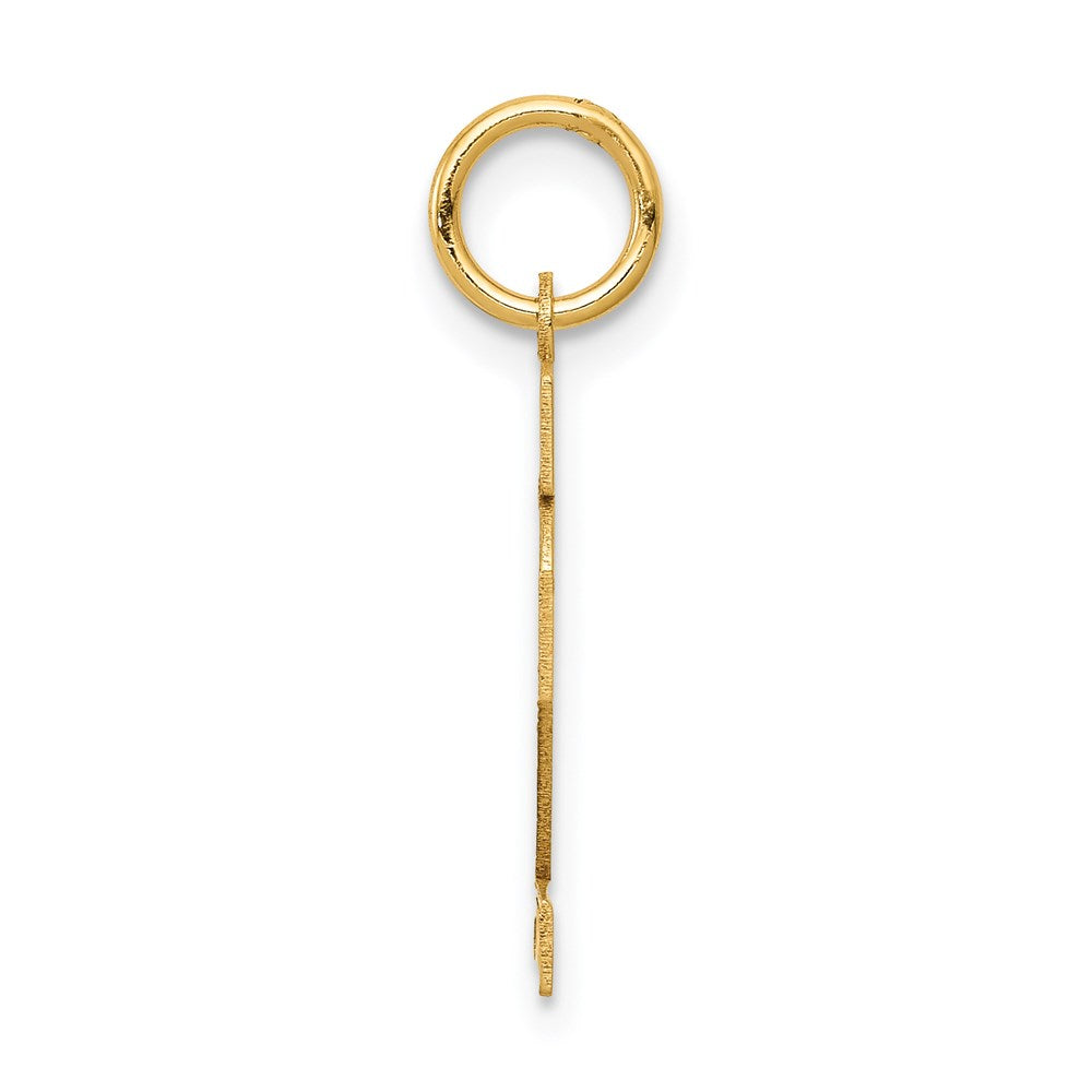 14k Yellow Gold 14k Small Satin Number 12 Charm