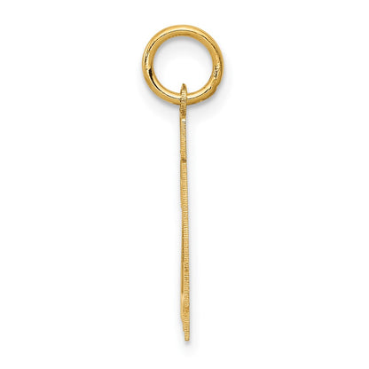 14k Yellow Gold 14k Small Satin Number 24 Charm