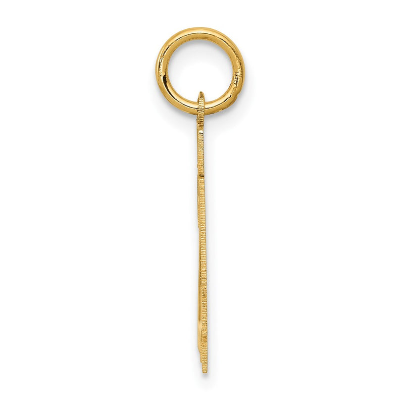 14k Yellow Gold 14k Small Satin Number 24 Charm
