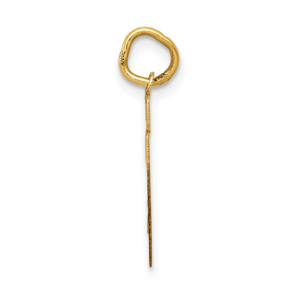 14k Yellow Gold 14k Small Satin Number 27 Charm
