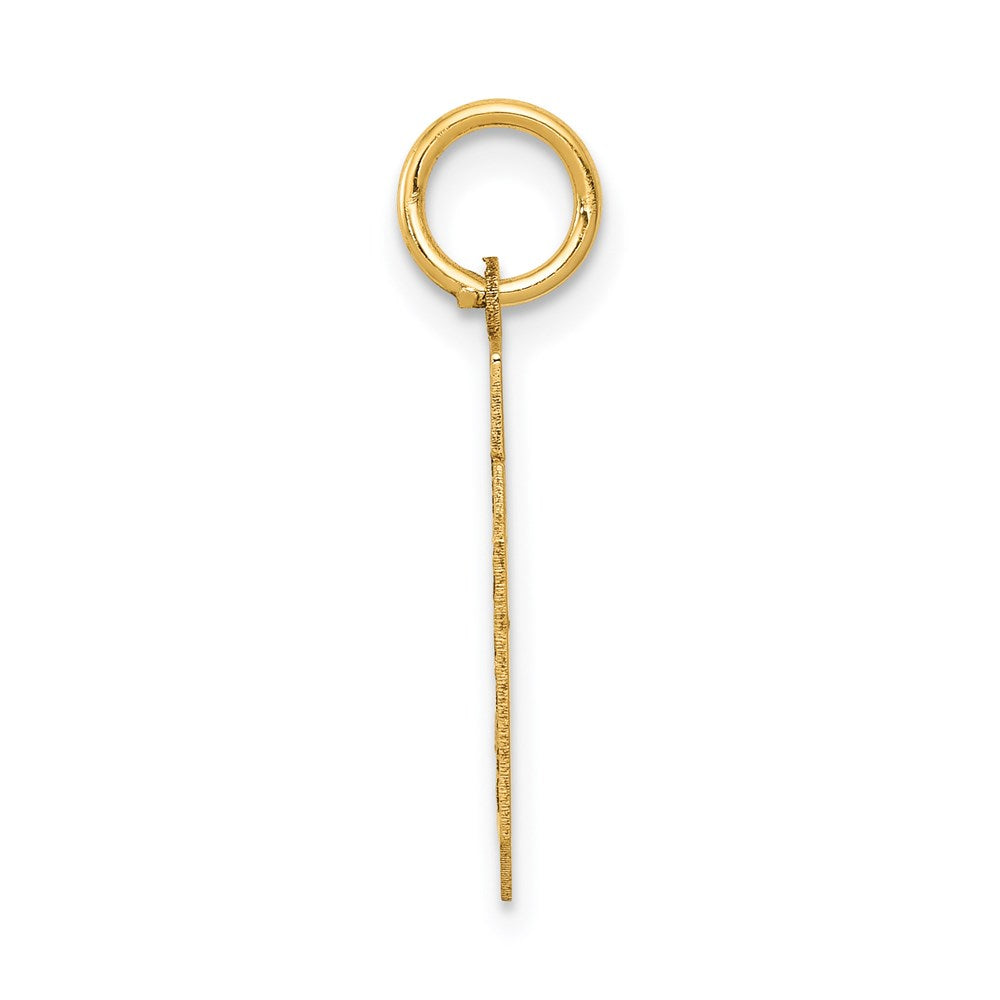 14k Yellow Gold 14k Small Satin Number 30 Charm