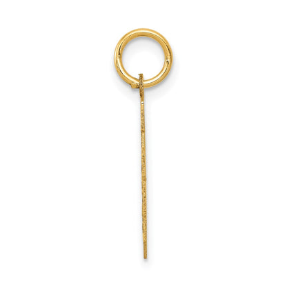 14k Yellow Gold 14k Small Satin Number 30 Charm
