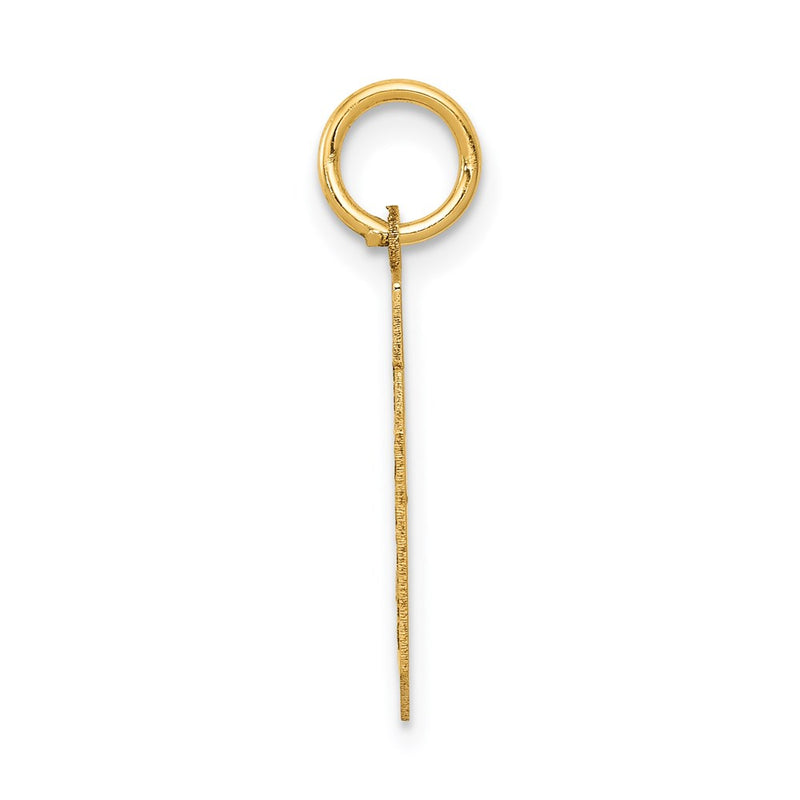 14k Yellow Gold 14k Small Satin Number 30 Charm