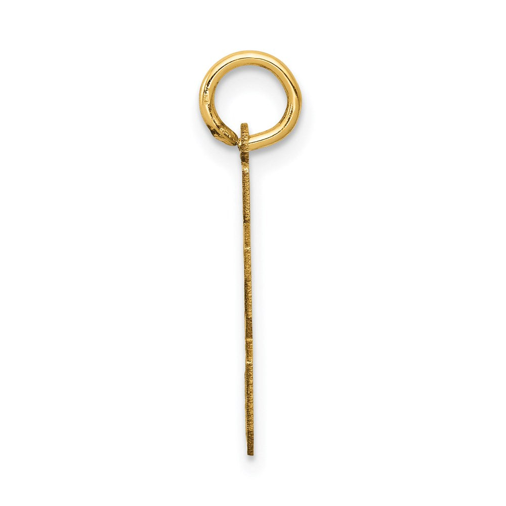 14k Yellow Gold 14k Small Satin Number 33 Charm