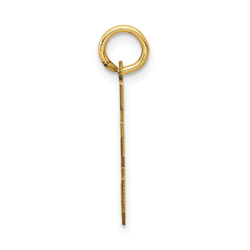 14k Yellow Gold 14k Small Satin Number 33 Charm