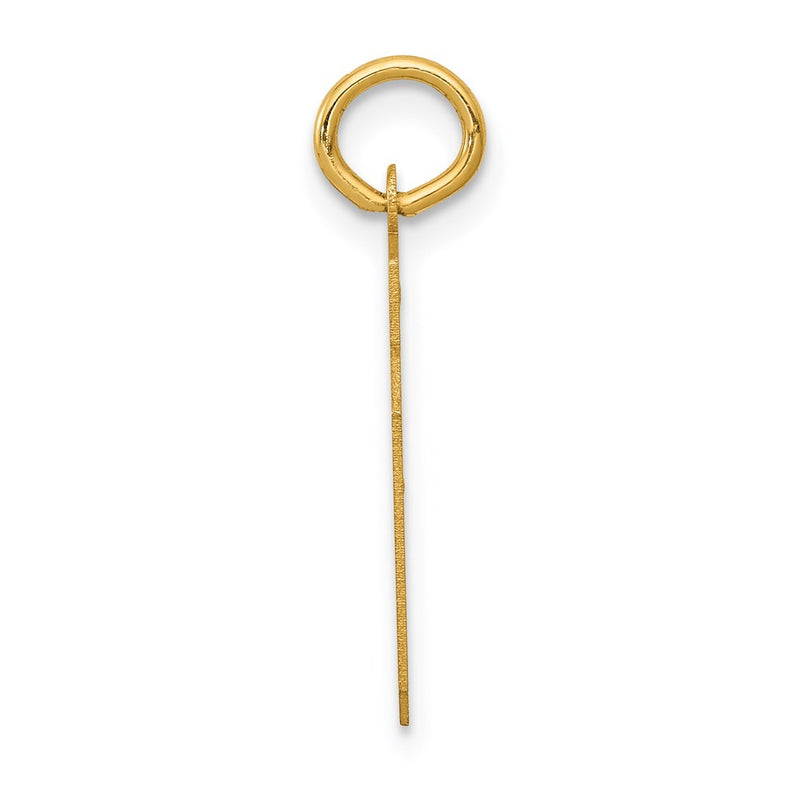 14K Yellow Gold Small Satin Number 39 Charm