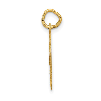 14k Yellow Gold 14k Small Satin Number 40 Charm