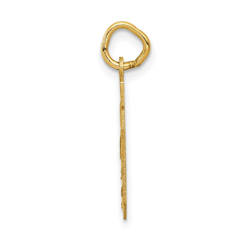 14k Yellow Gold 14k Small Satin Number 40 Charm