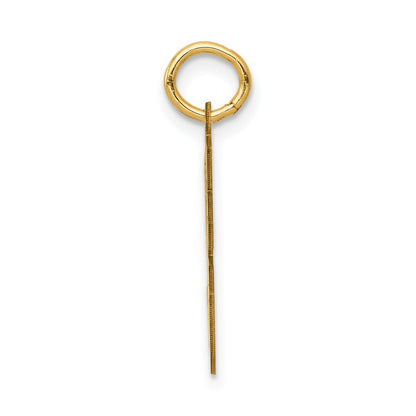 14K Yellow Gold Small Satin Number 96 Charm